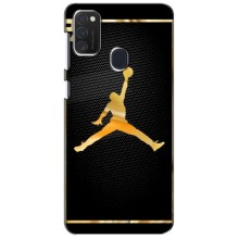 Силиконовый Чехол Nike Air Jordan на Самсунг Галакси М21 (Джордан 23)