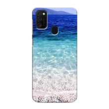 Силиконовый чехол с КАРТИНКАМИ лето для Samsung Galaxy M21 (AlphaPrint) (Море)