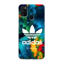 Чехлы Адидас для Samsung Galaxy M21s (AlphaPrint) (Яркий Адидас)