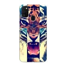 Чохли з зображенням різних тварин на Samsung Galaxy M21s (Яскравий Тигр)