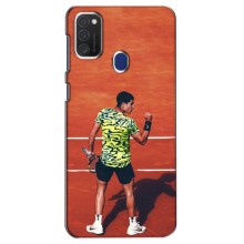 Чехлы с принтом Спортивная тематика для Samsung Galaxy M21s – Алькарас Теннисист