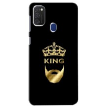 Чехол (Корона на чёрном фоне) для Самсунг М21с – KING