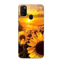 Чохол з Квітами для Samsung Galaxy M21s (поле соняшників)