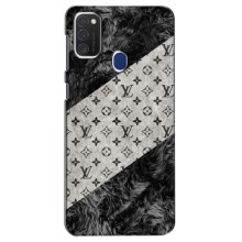 Чохол Стиль Louis Vuitton на Samsung Galaxy M21s (LV на білому)