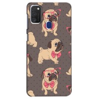Чехол (ТПУ) Милые собачки для Samsung Galaxy M21s (Собачки Мопсики)