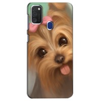Чехол (ТПУ) Милые собачки для Samsung Galaxy M21s (Йоршенский терьер)