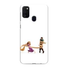 Чехол Рапунцель для Samsung Galaxy M21s – Рапунцель и Флин