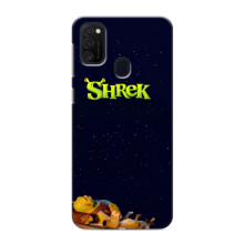 Чехол с мультфильмом Шрек на Samsung Galaxy M21s – Шрек лого