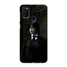 Чехол с дизайном Венздей 2 на Samsung Galaxy M21s – Уэнсдей в костюме