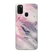 Мраморный чехол на Samsung Galaxy M21s (VPrint) (Пурпурный Мрамор)