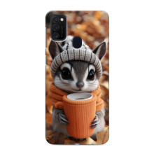 Друкований чохол 'Звірята з кавою' для Samsung Galaxy M21s