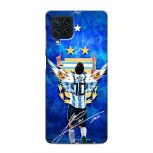 Чехлы для Samsung Galaxy M22 (Leo чемпион) (AlphaPrint) (Месси сборная)