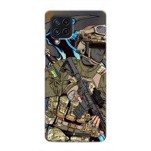 Чехлы с картинкой ЗСУ для Samsung Galaxy M22 (AlphaPrint) (Воин ВСУ)