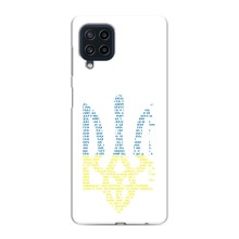 Чохли для Samsung Galaxy M22 Укр. Символіка (AlphaPrint) (Герб з букв)