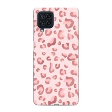 Чехол с розовым рисунком для Samsung Galaxy M22 (Розовый леопард)