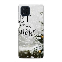 Новогодние, Праздничные Чехлы для Samsung Galaxy M22 - 2024 год (Let it snow)