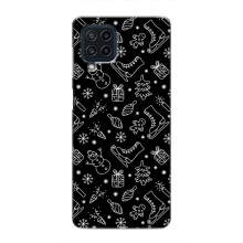 Новогодние, Праздничные Чехлы для Samsung Galaxy M22 - 2024 год (Новогодний фон)