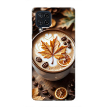 Чехол с уникальным дизайном «Осень с кофе» для Samsung Galaxy M22 – Пряный кофе