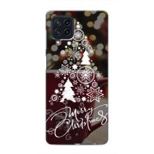 Рождественские Чехлы для Samsung Galaxy M22 (VPrint) (Елочка узорная)