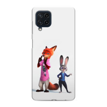 Силиконовый чехол с принтом Зоотрополіс для Samsung Galaxy M22 – Джуди и Ник