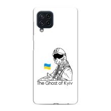 Защитные чехлы (Призрак Киева) для Samsung Galaxy M22 (AlphaPrint) (Летчик Киева)