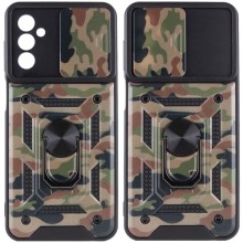 Ударопрочный чехол Camshield Serge Ring Camo для Samsung Galaxy M23 5G / M13 4G (Коричневый)