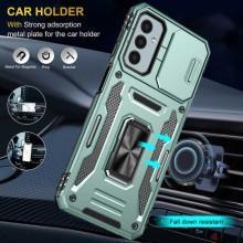 Ударопрочный чехол Camshield Army Ring для Samsung Galaxy M23 5G / M13 4G – Зеленый