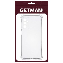 TPU чохол GETMAN Ease logo посилені кути Full Camera для Samsung Galaxy M23 5G / M13 4G – Прозорий