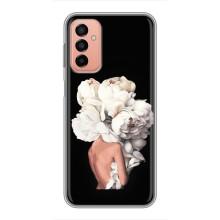 Чехлы (ART) Цветы на Samsung Galaxy M23 (5G) (VPrint) (Белые цветы)