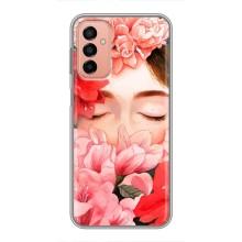 Чехлы (ART) Цветы на Samsung Galaxy M23 (5G) (VPrint) (Глаза в цветах)