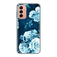 Чехлы (ART) Цветы на Samsung Galaxy M23 (5G) (VPrint) (Голубые Бутоны)