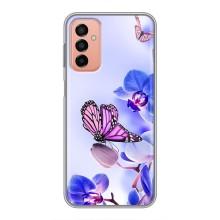 Чехлы с Цветами для Samsung Galaxy M23 (5G) (VPrint) (Бабочка на цветочке)