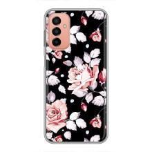 Чехлы с Цветами для Samsung Galaxy M23 (5G) (VPrint) (Цветочки на черном)