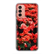 Чехлы с Цветами для Samsung Galaxy M23 (5G) (VPrint) (Цветы красные)
