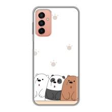 Чохли з зображенням різних тварин на Samsung Galaxy M23 (5G) (Здивовані ведмедики)
