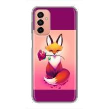 Чехлы с картинкой Лисички для Samsung Galaxy M23 (5G) (VPrint) (Лисичка с розочкой)