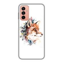 Чехлы с картинкой Лисички для Samsung Galaxy M23 (5G) (VPrint) (Лисичка в цветочках)