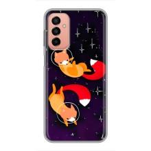 Чехлы с картинкой Лисички для Samsung Galaxy M23 (5G) (VPrint) (Лисички космонавты)