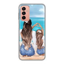 Чехол с печатью для Samsung Galaxy M23 (5G) - (Мама с ребенком) (AlphaPrint) (Мама с доченькой)