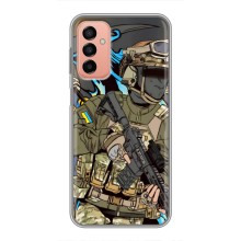 Чехлы с картинкой ЗСУ для Samsung Galaxy M23 (5G) (AlphaPrint) (Воин ВСУ)