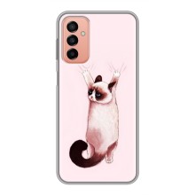 Чехол на Самсунг М23 (5G) с Котами (VPrint) (Котик падает)