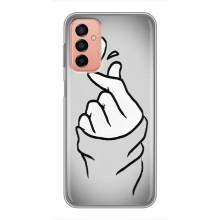 Чохол з принтом для Samsung Galaxy M23 (5G) (AlphaPrint - Знак сердечка)