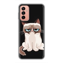 Чехол с принтом для Samsung Galaxy M23 (5G) (AlphaPrint) Модные коты (Грустный кот)