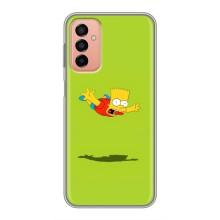 Чехол с Симпсонами для Samsung Galaxy M23 (5G) (VPrint) (Барт Симпсон)
