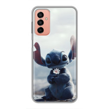 Чехол с рисунком Стич для Samsung Galaxy M23 (5G) – Стич с цветочком