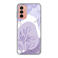 Силиконовый чехол с принтом в цветах на Samsung Galaxy M23 (5G) – Фиолетовый дизайн