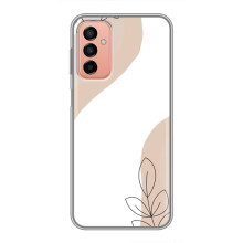 Силиконовый чехол с принтом в цветах на Samsung Galaxy M23 (5G) – Нюдовый дизайн