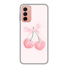 Чехол с розовым рисунком для Samsung Galaxy M23 (5G) (Розовые вишни)