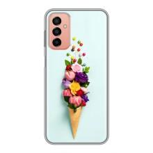 Чохли з тематикою "КВІТИ" на Samsung Galaxy M23 (5G) (Квітка-морозиво)