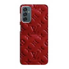 Текстурный Чехол Louis Vuitton для Самсунг Галакси М23 (5G) – Красный ЛВ